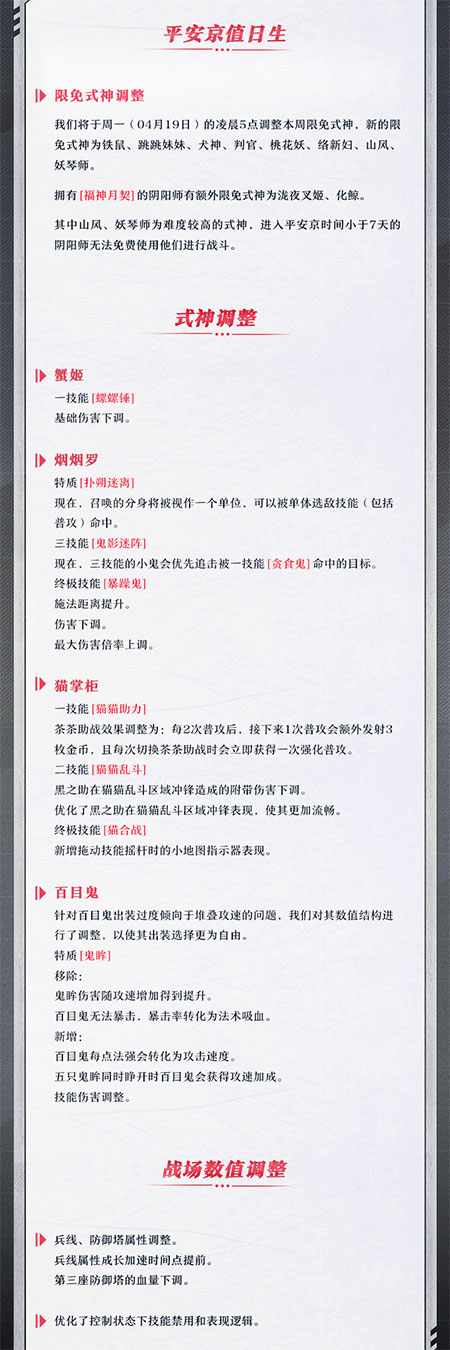 《决战！平安京》4月23日更新维护内容有哪些？