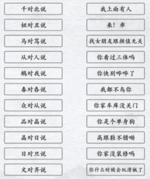 《汉字进化》文字趣味组合造句图文通关攻略