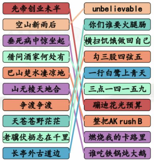 《汉字找茬王》押韵鬼才通关攻略