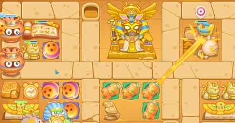 《保卫萝卜4》法老归来第60关通关方法