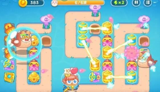 《保卫萝卜4》海的闺女第103关通关攻略